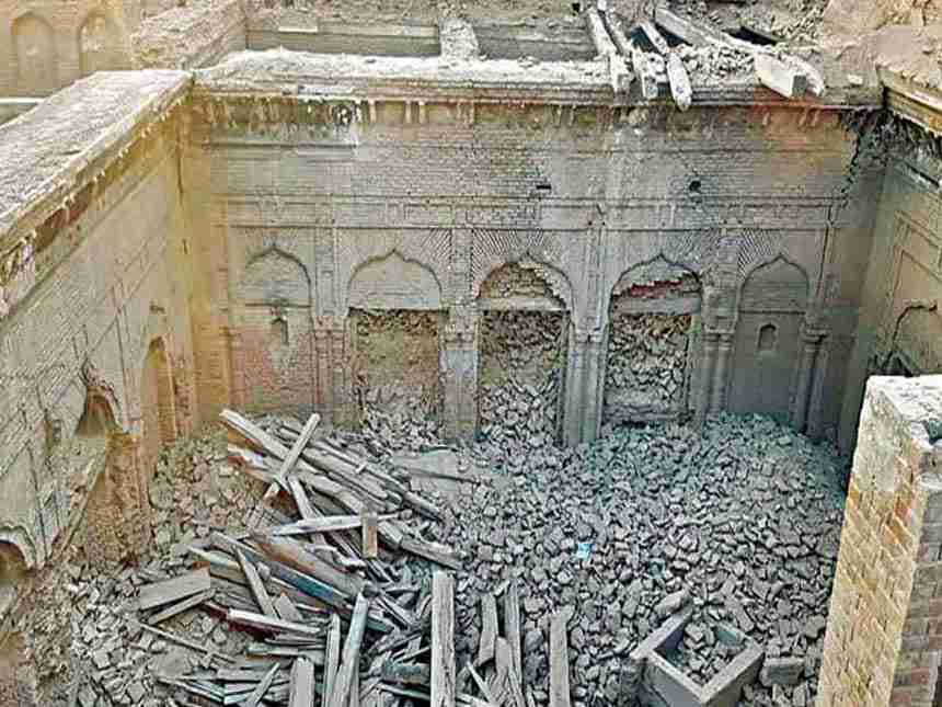 'Historical Guru Nanak palace' in Pakistan's Punjab province partially demolished by locals