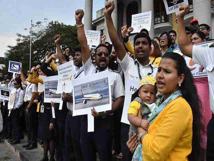 Jet airways Employees hope the new government will address their concerns File  