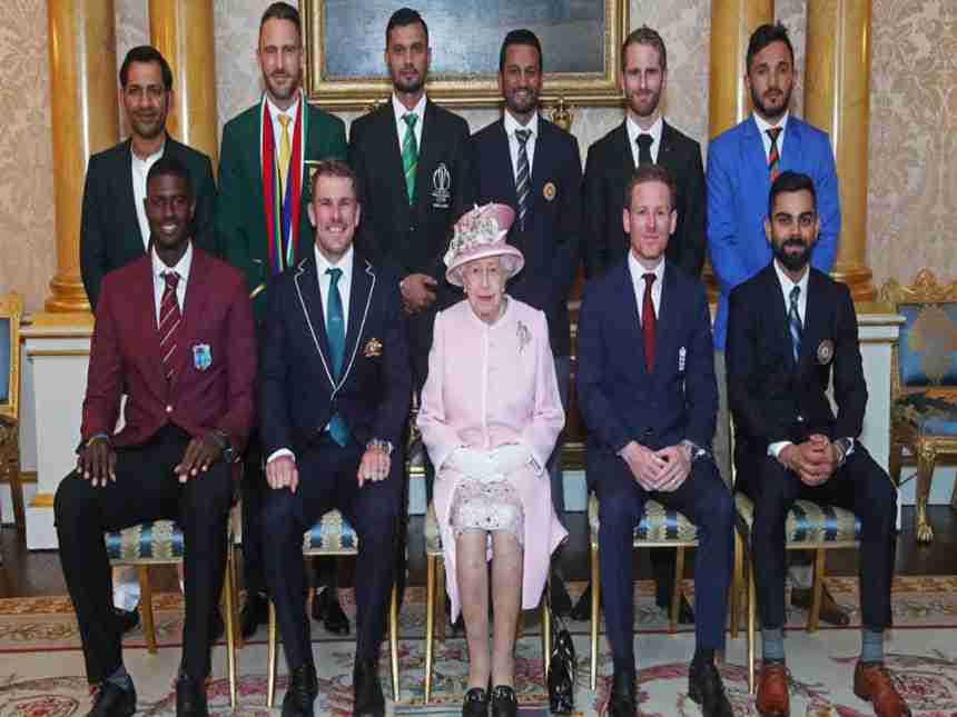 World Cup 2019 : क्रिकेट विश्वचषकापूर्वी कर्णधारांची 'विराट' फौज राणीच्या भेटीला
