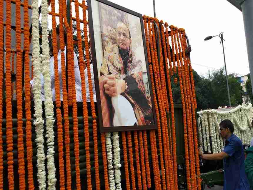 former finance minister and senior BJP leaderArun Jaitley's final journey begins