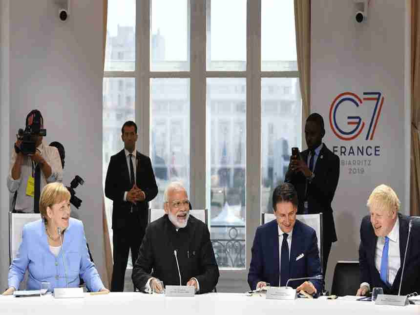 PM Modi repeats India's responsibility in handling worldwide difficulties at G7 summit in France 
