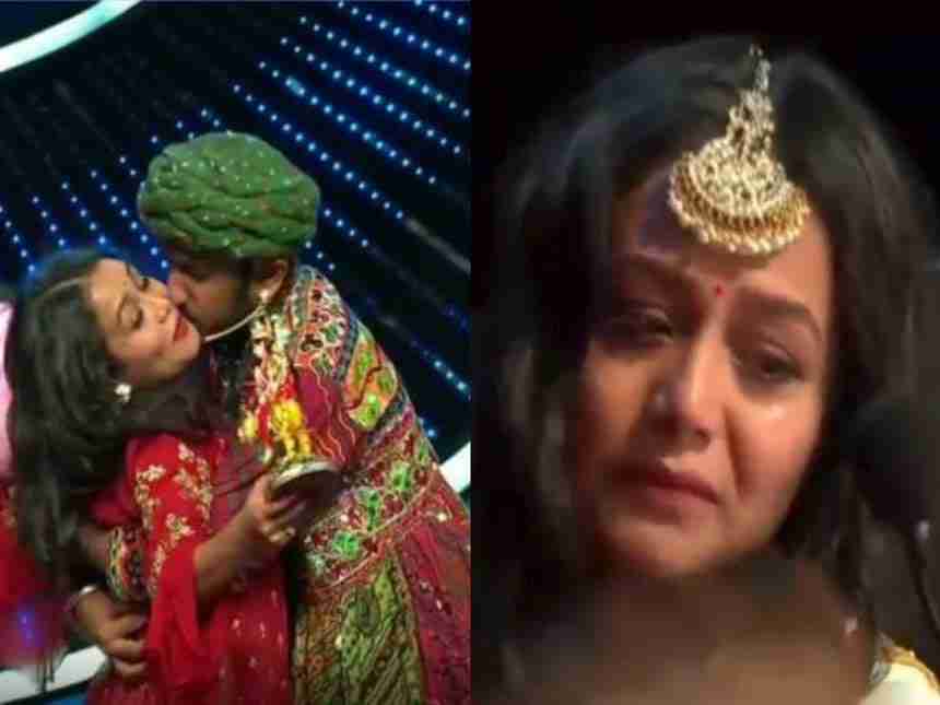 Indian Idol 11  च्या स्पर्धकानं नेहा कक्करला जबरदस्तीनं केलं KISS