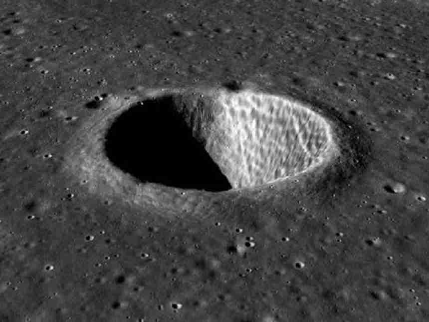 चांद्रयान -२ ने पाठविले चंद्राचे ३ डी छायाचित्र